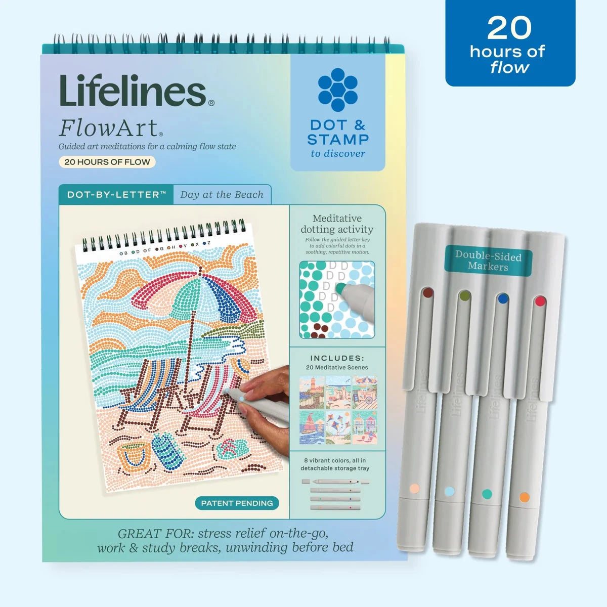 Lifelines FlowArt Dot-By-Letter: Day at the Beach