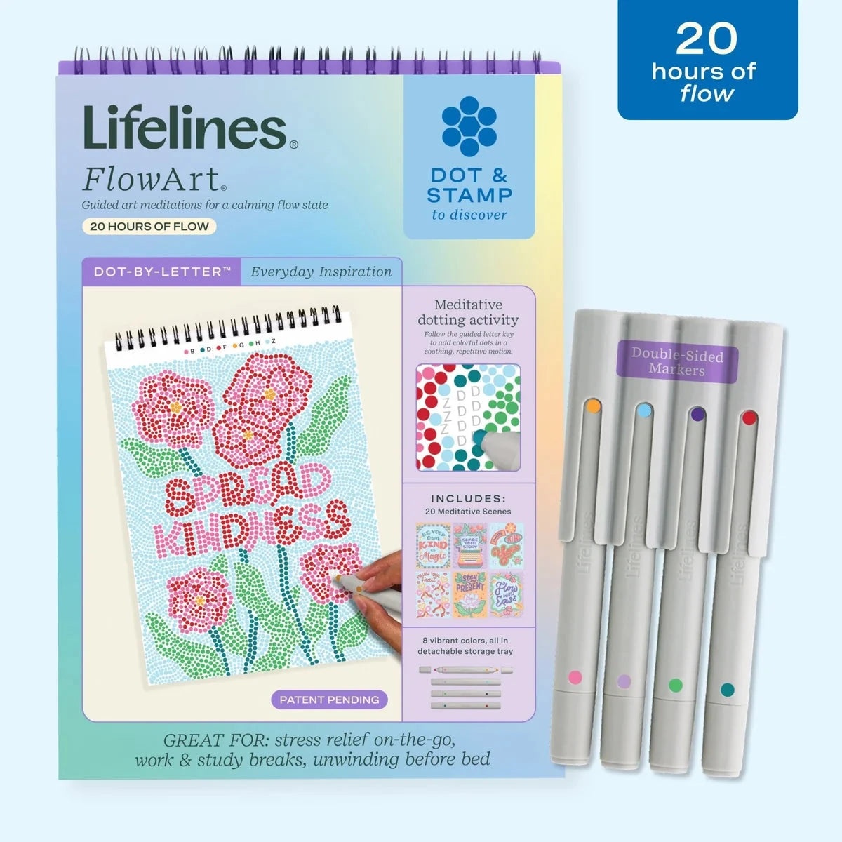Lifelines FlowArt Dot-By-Letter, Everyday Inspiration