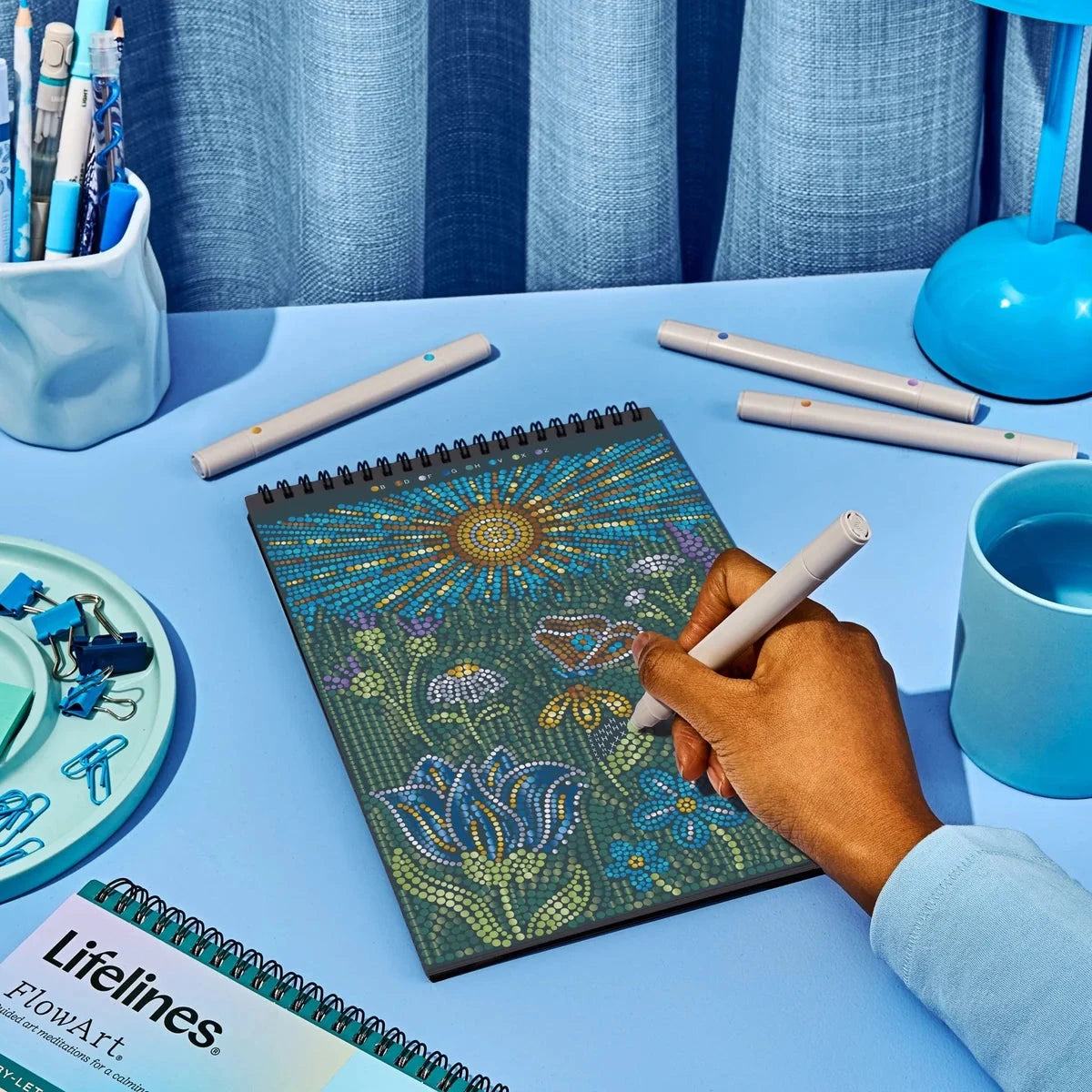 Lifelines FlowArt Dot-By-Letter Majestic Earth (Metallic Ink)
