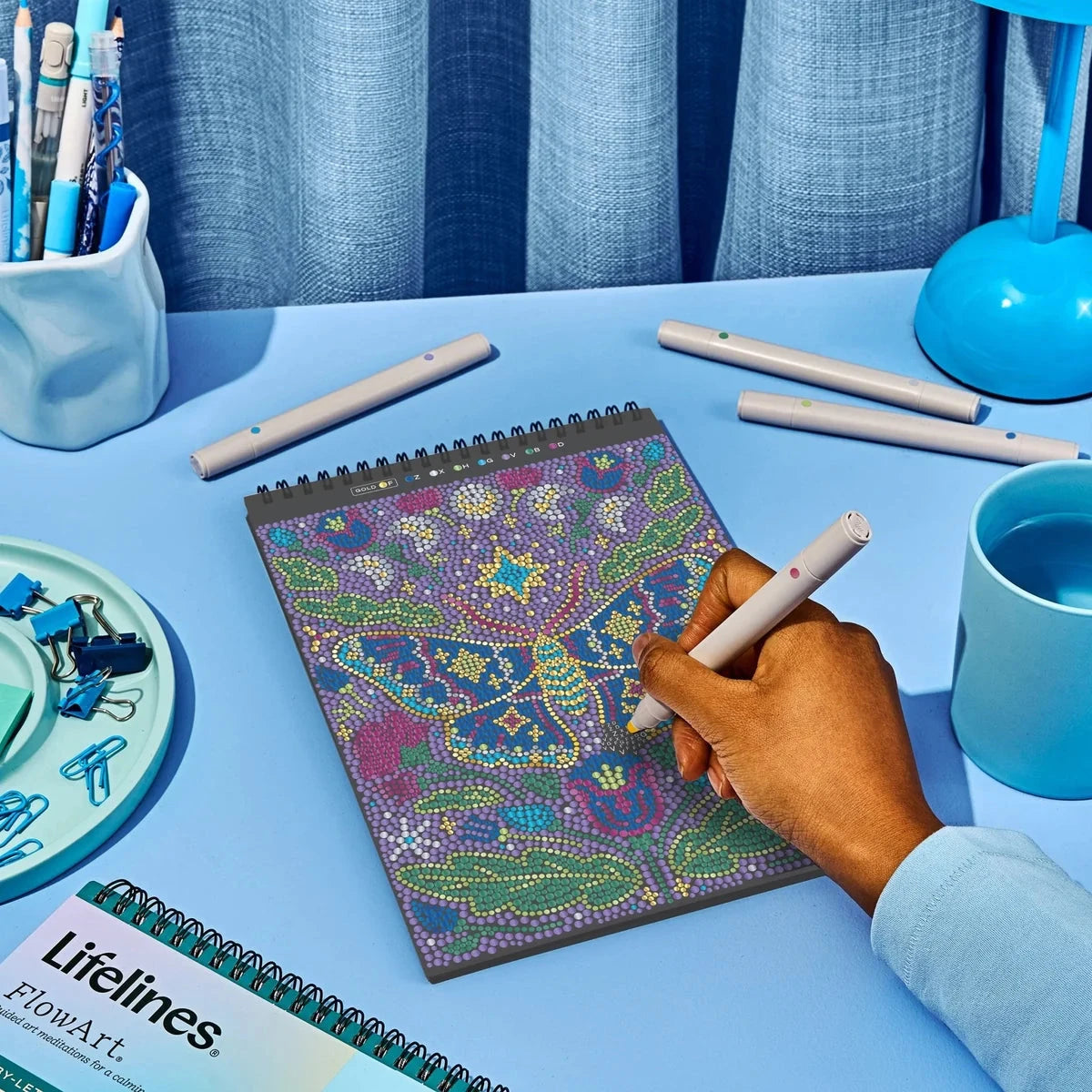 Lifelines FlowArt Dot-By-Letter Moonlit Garden