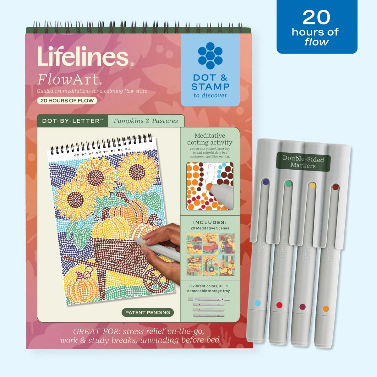 Lifelines FlowArt Dot-By-Letter Pumpkins and Pastures
