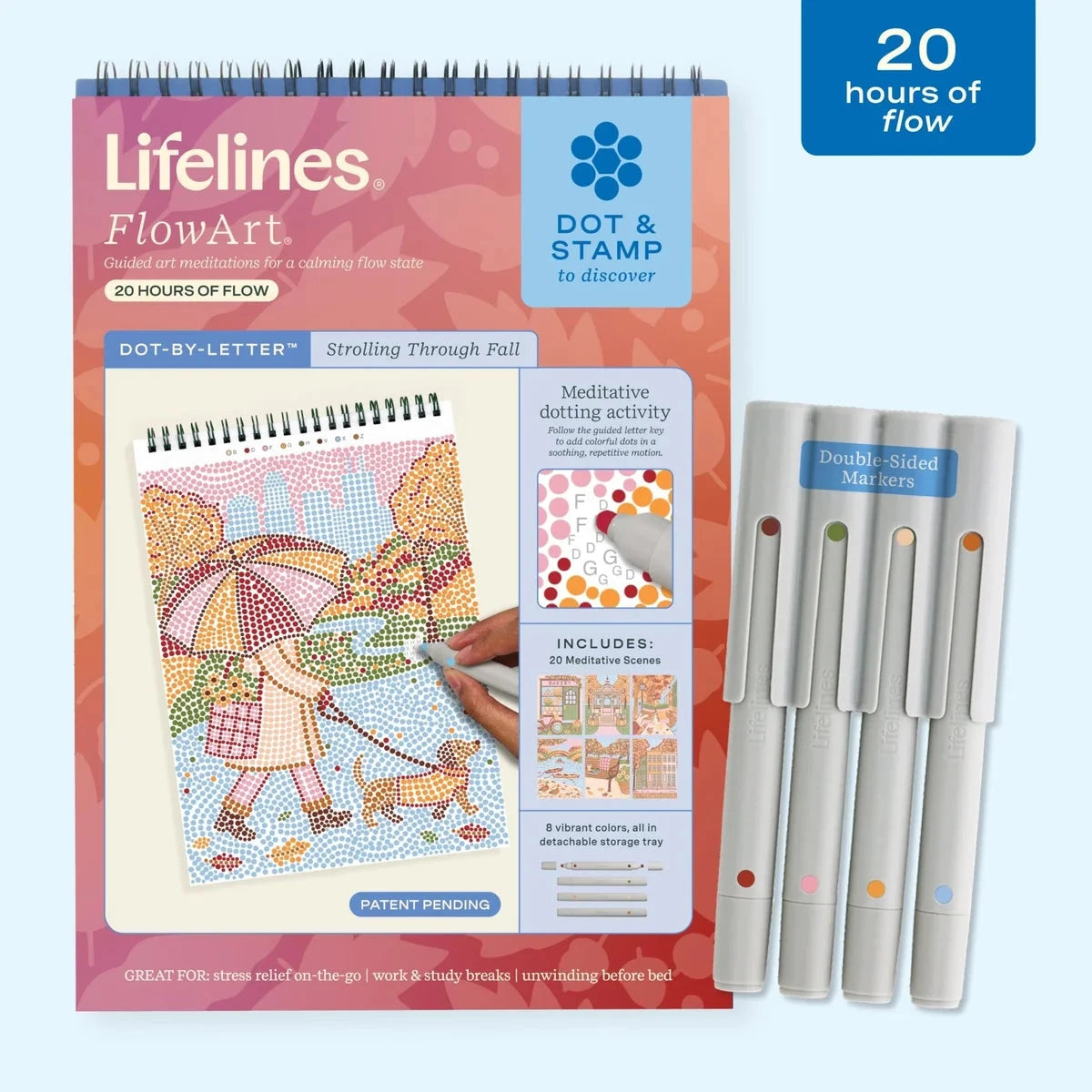 Lifelines FlowArt Dot-By-Letter Strolling Through Fall