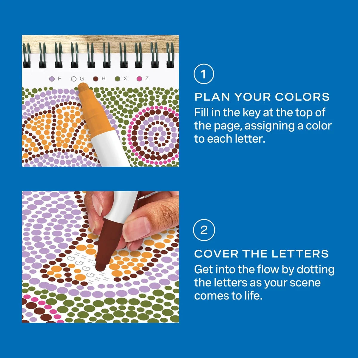 Lifelines FlowArt Mini Dot-By-Letter, Cafe Comforts