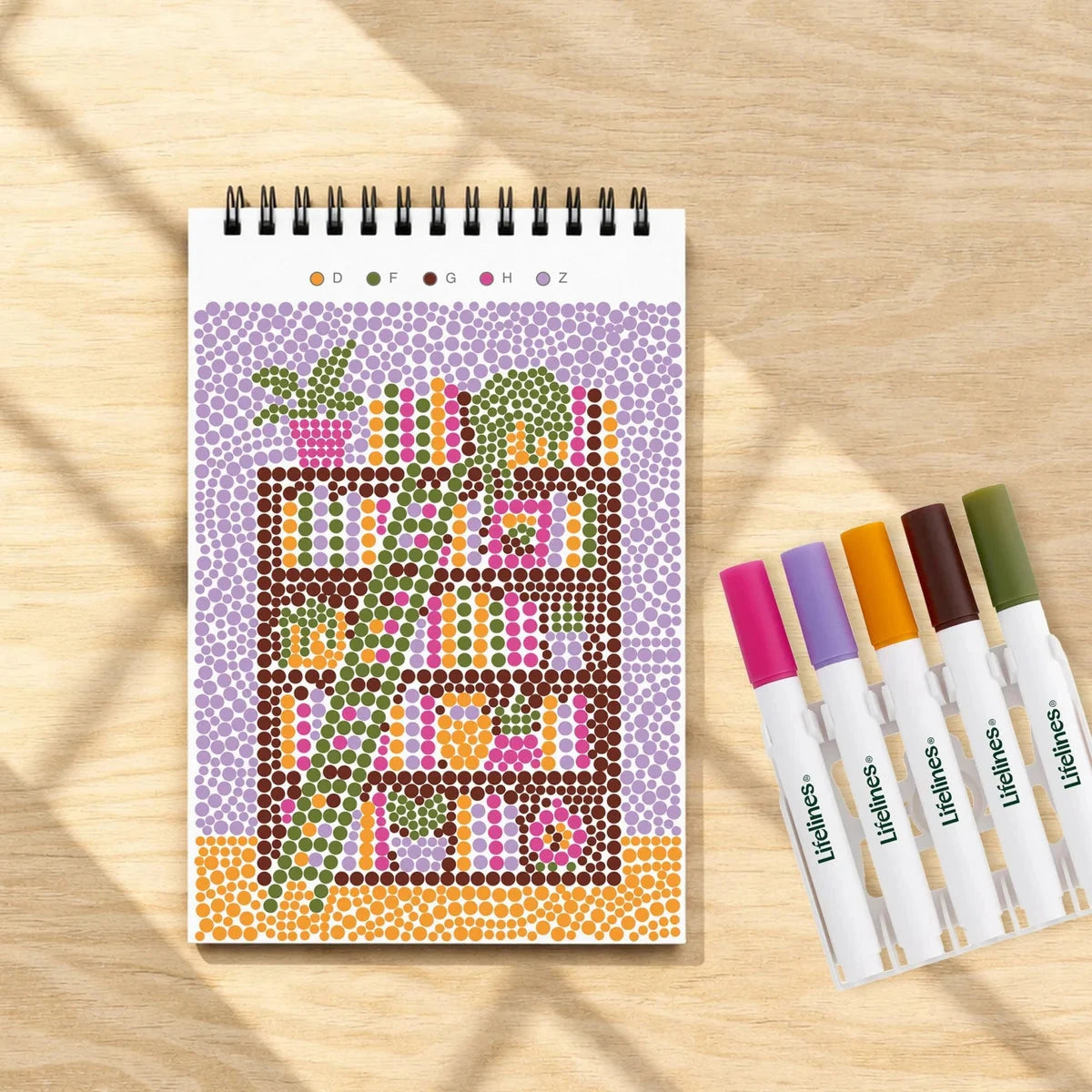 Lifelines FlowArt Mini Dot-By-Letter, Cafe Comforts