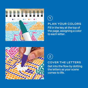 Lifelines FlowArt Mini Dot-By-Letter, Enchanted Magic