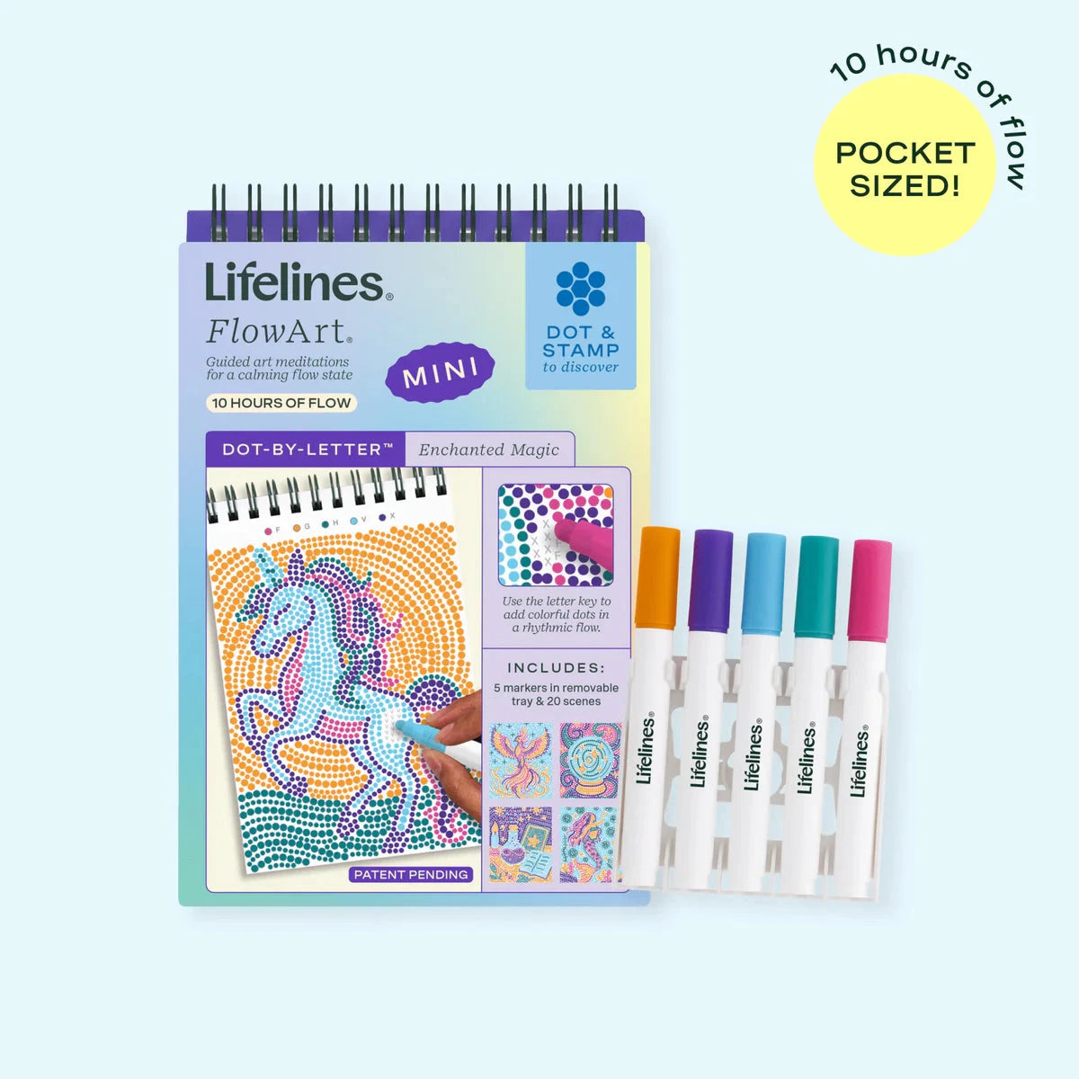 Lifelines FlowArt Mini Dot-By-Letter, Enchanted Magic