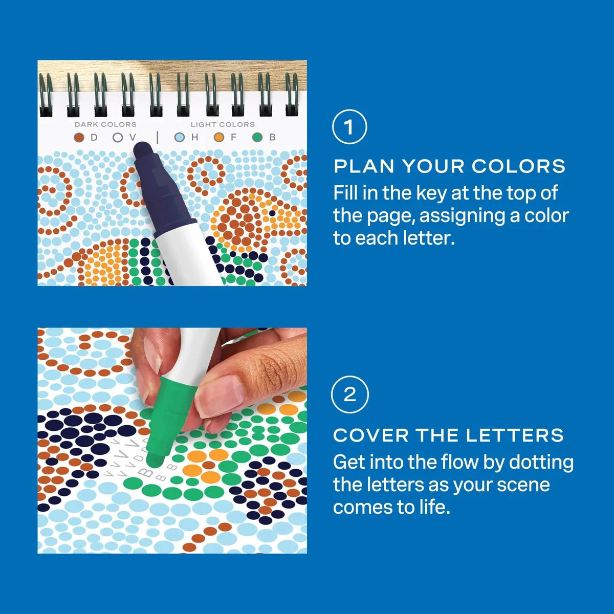 Lifelines FlowArt Mini Dot-By-Letter, Furry Friends