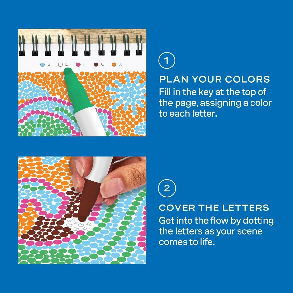 Lifelines FlowArt Mini Dot-By-Letter, Nature's Wonders