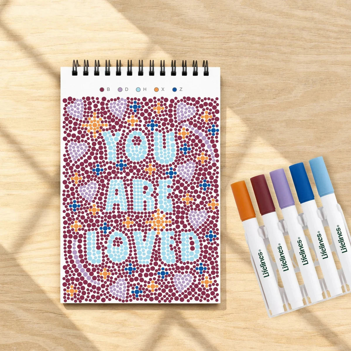 Lifelines FlowArt Mini Dot-By-Letter, Pocket Positivity