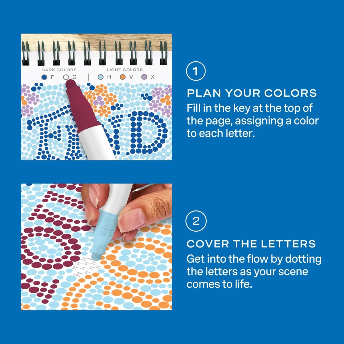 Lifelines FlowArt Mini Dot-By-Letter, Pocket Positivity