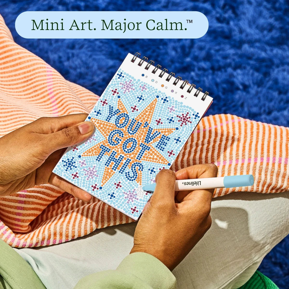 Lifelines FlowArt Mini Dot-By-Letter, Pocket Positivity