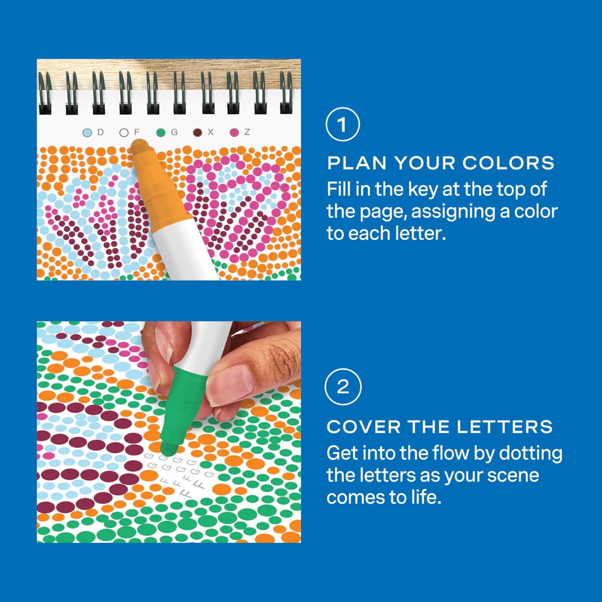 Lifelines FlowArt Mini Dot-By-Letter, Pretty Petals