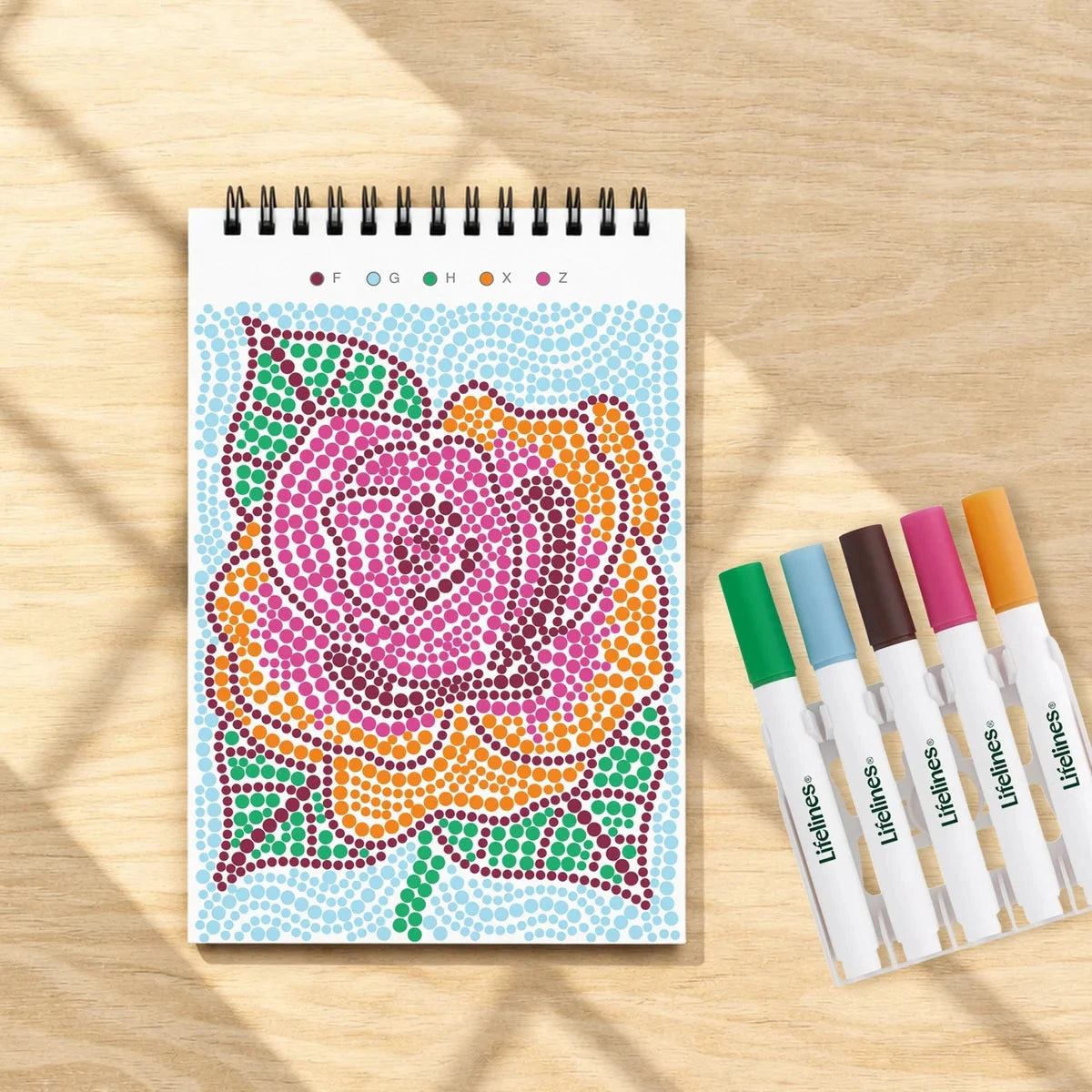 Lifelines FlowArt Mini Dot-By-Letter, Pretty Petals