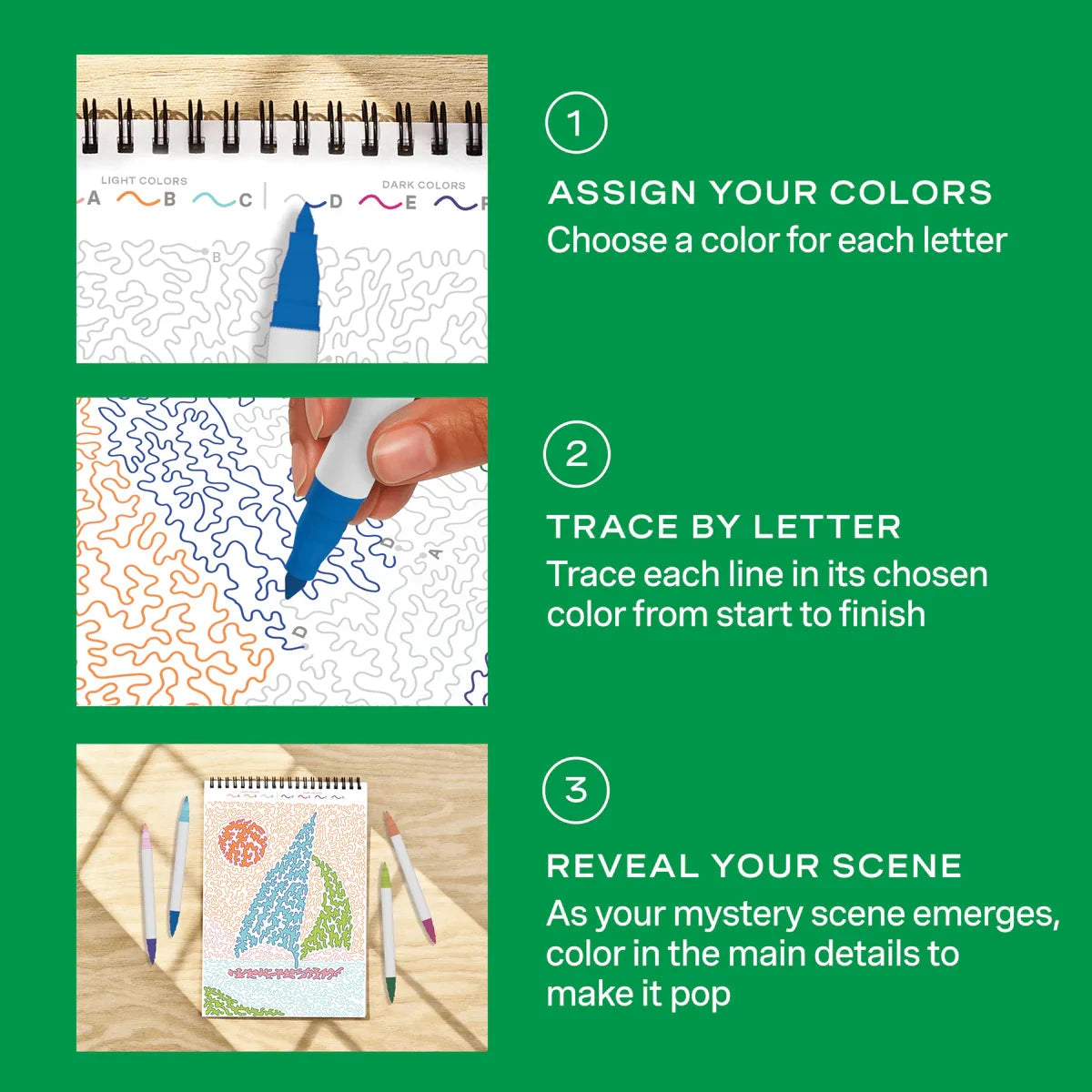 Lifelines FlowArt Trace-By-Letter, Pack Your Bags