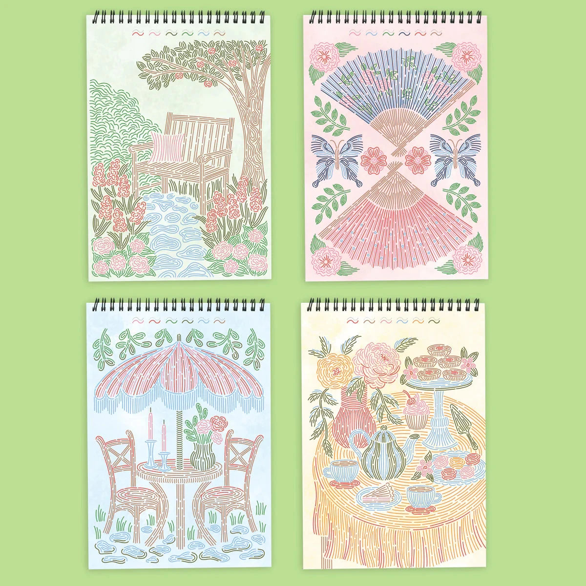 Lifelines FlowArt: Trace-By-Line, Brunch in Bloom