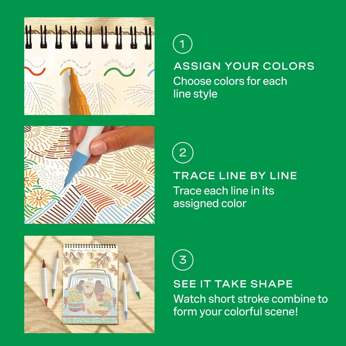 Lifelines FlowArt: Trace-By-Line, Fall Harvest