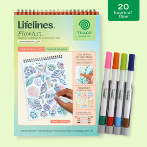 Lifelines FlowArt: Trace-By-Line, Tropical Paradise