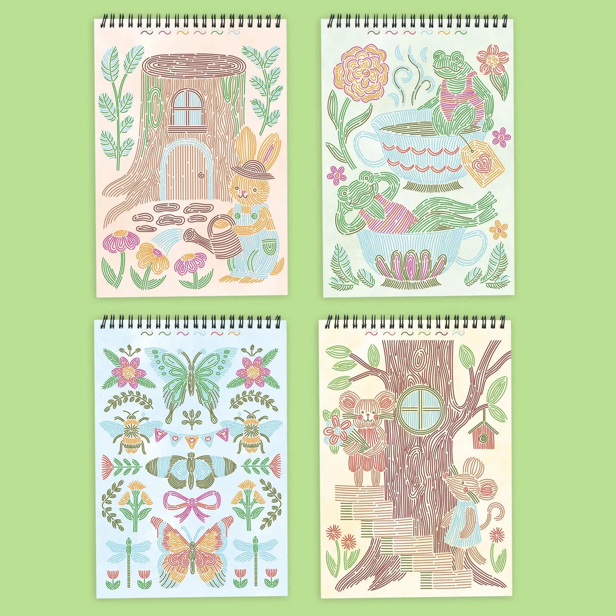 Lifelines FlowArt: Trace-By-Line, Woodland Whimsy
