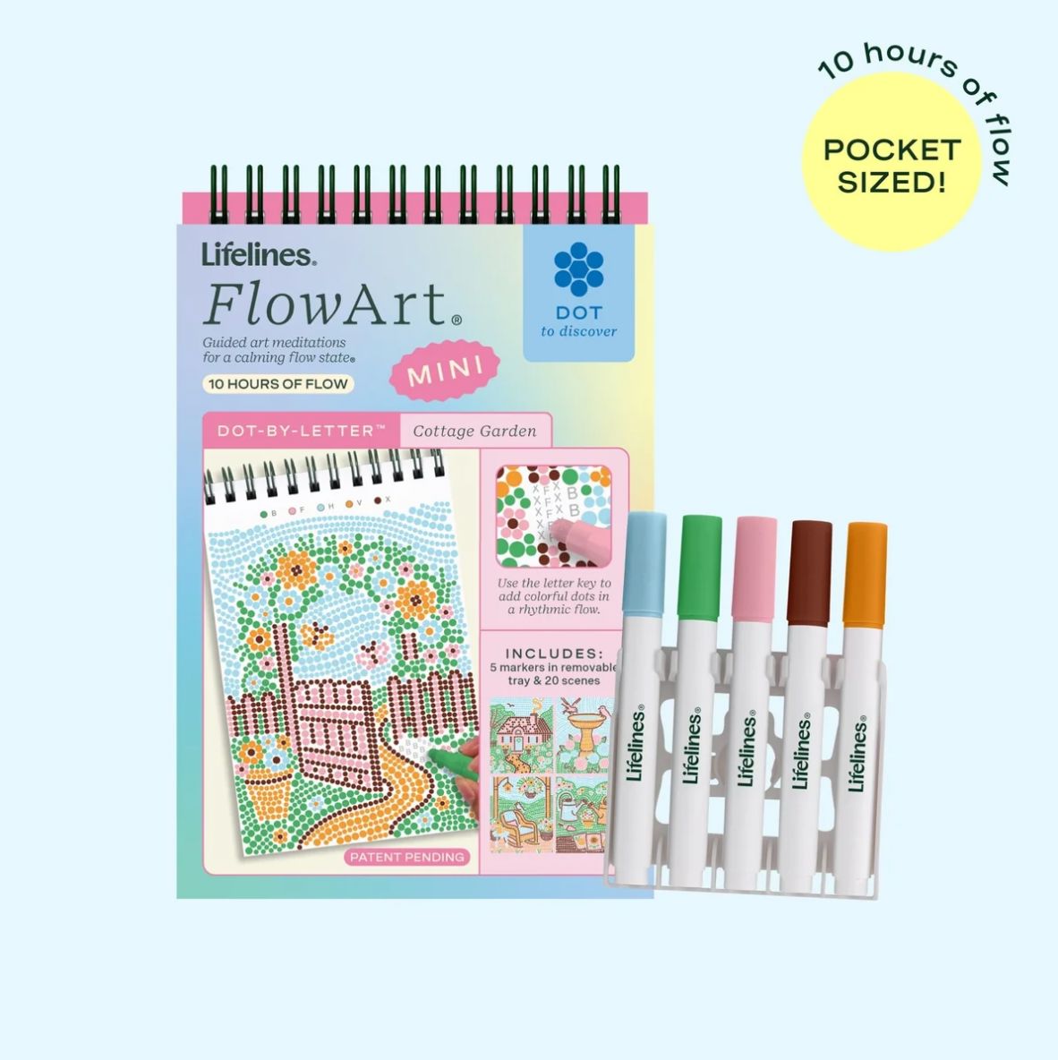 Lifelines FlowArt® Mini - Dot-by-Letter Cottage Garden