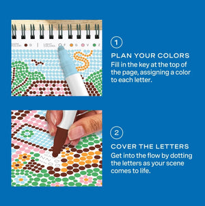 Lifelines FlowArt® Mini - Dot-by-Letter Cottage Garden