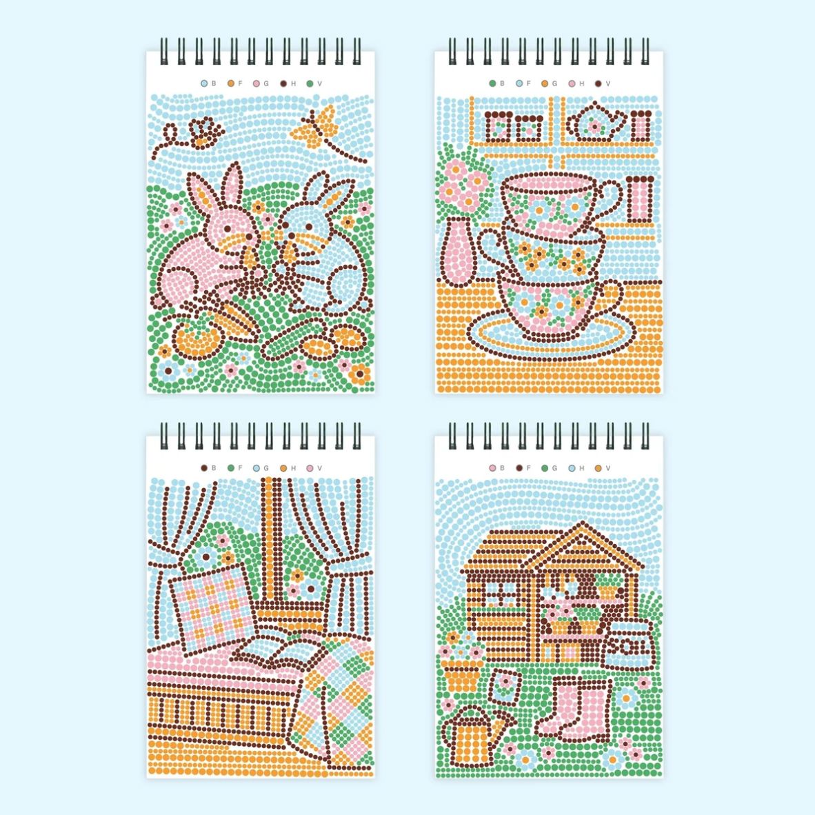 Lifelines FlowArt® Mini - Dot-by-Letter Cottage Garden