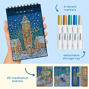 Lifelines FlowArt® Mini - Dot-by-Letter Frosted Village-- Metallic Ink