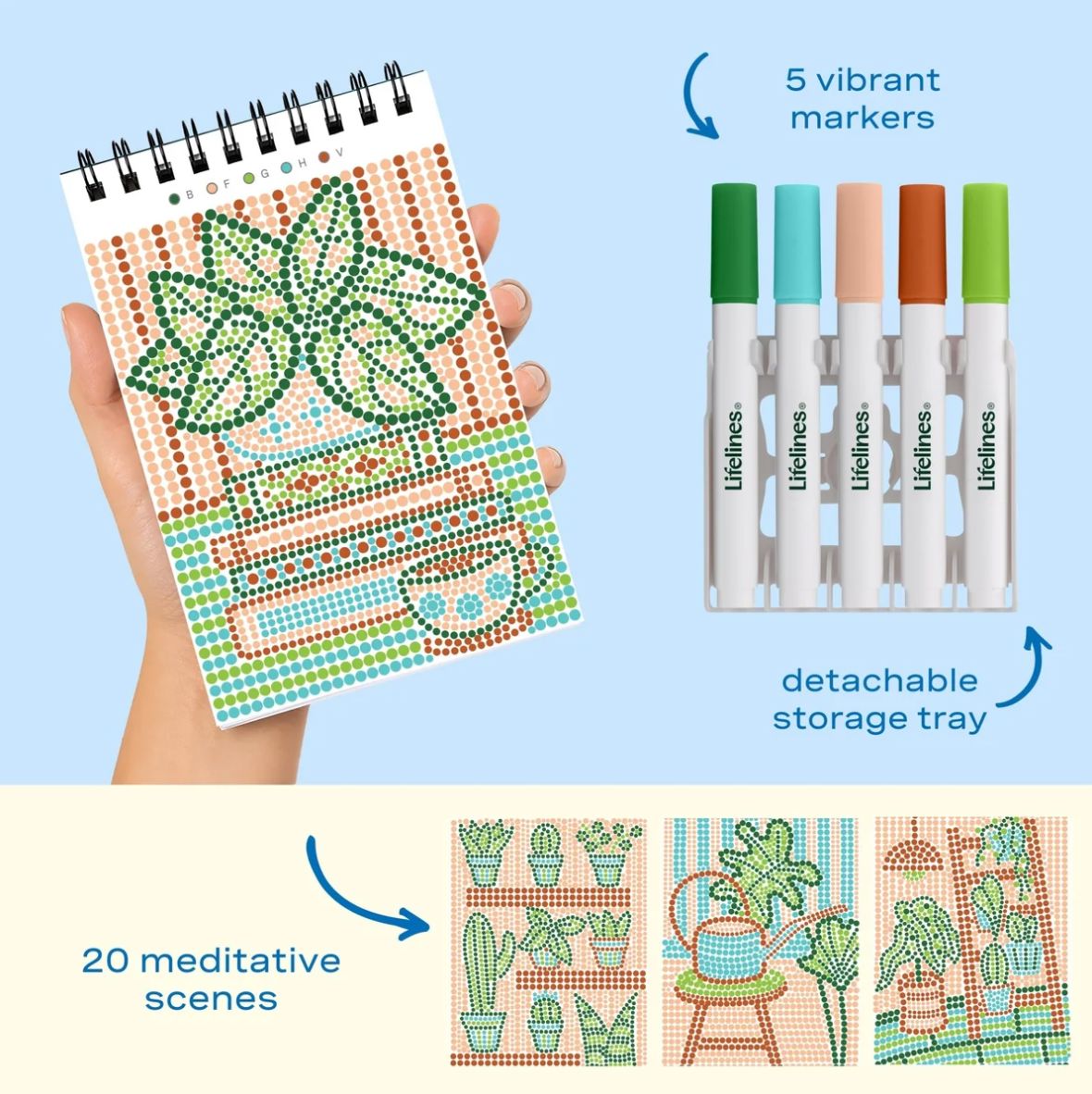 Lifelines FlowArt® Mini - Dot-by-Letter Plant Paradise
