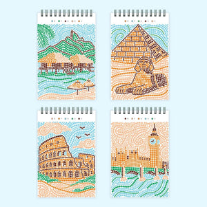 Lifelines FlowArt® Mini - Dot-by-Letter Postcard Places
