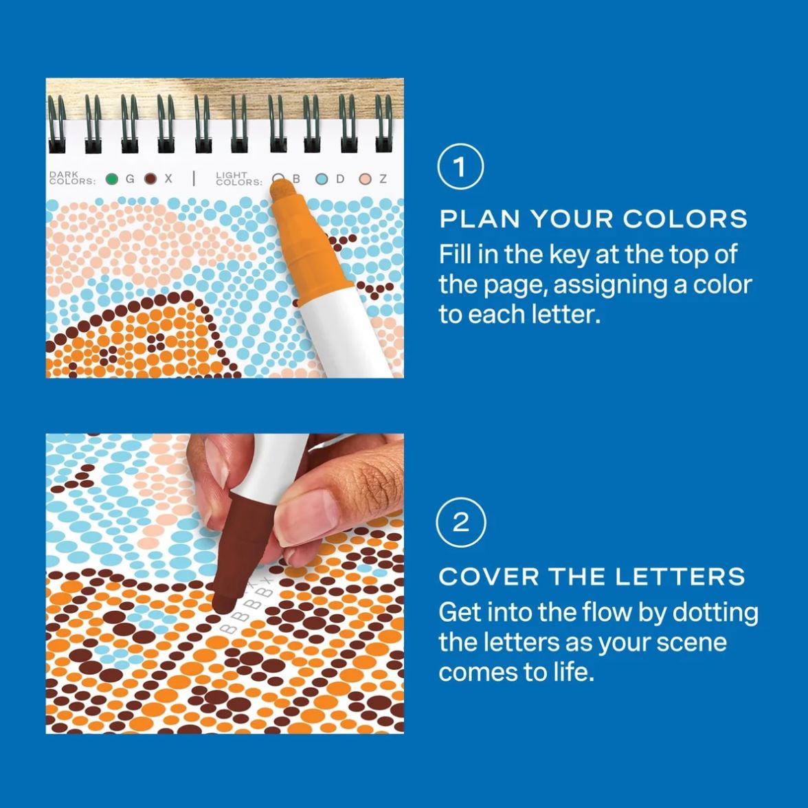 Lifelines FlowArt® Mini - Dot-by-Letter Postcard Places