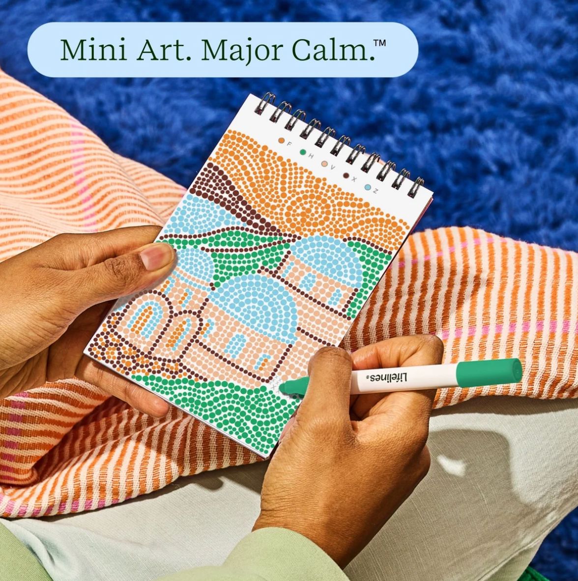 Lifelines FlowArt® Mini - Dot-by-Letter Postcard Places