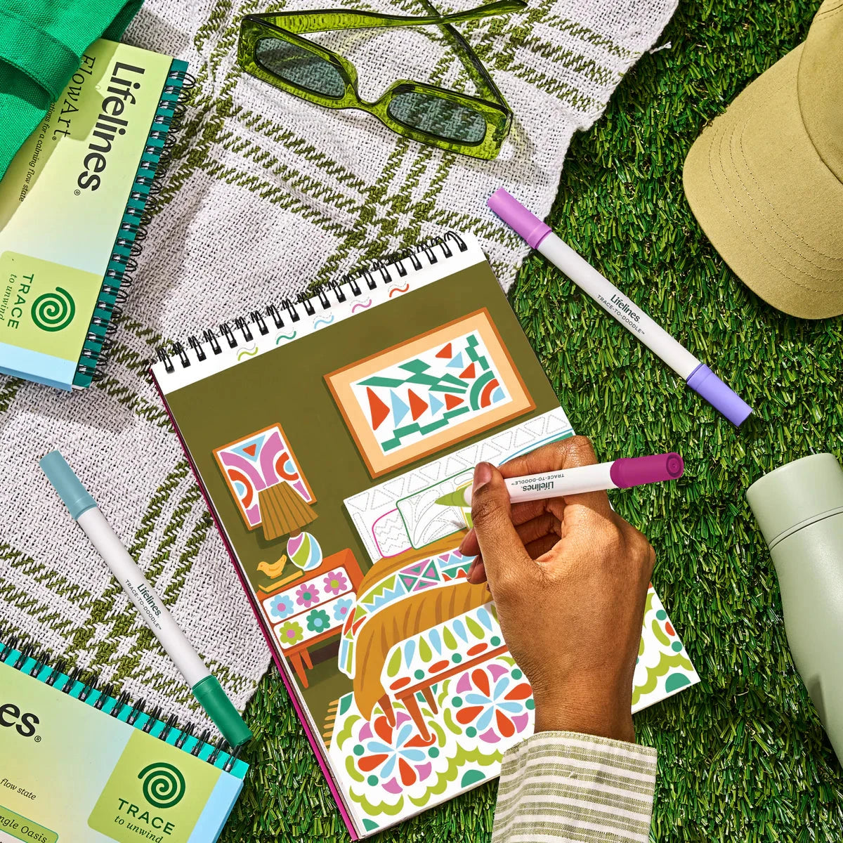 Lifelines Trace-To-Doodle Style Your Space