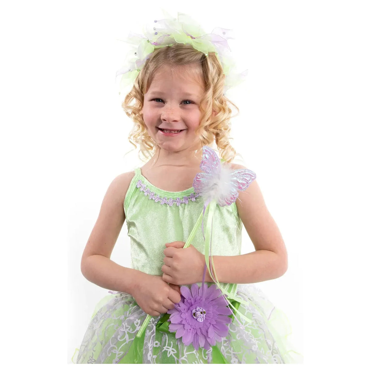Little Adventures Green Fairy Halo and Wand Set