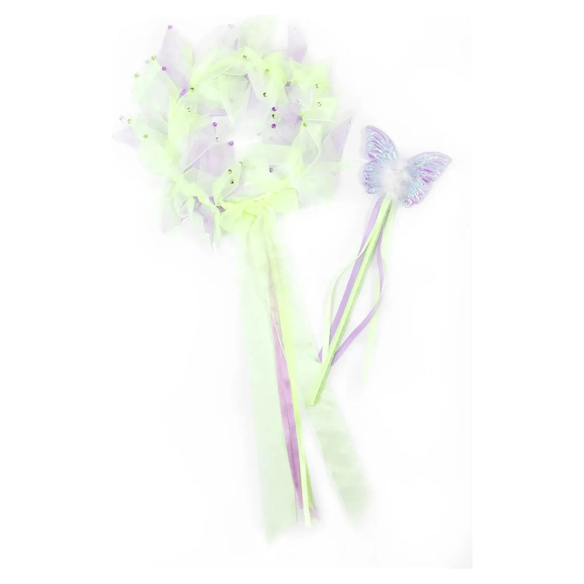 Little Adventures Green Fairy Halo and Wand Set