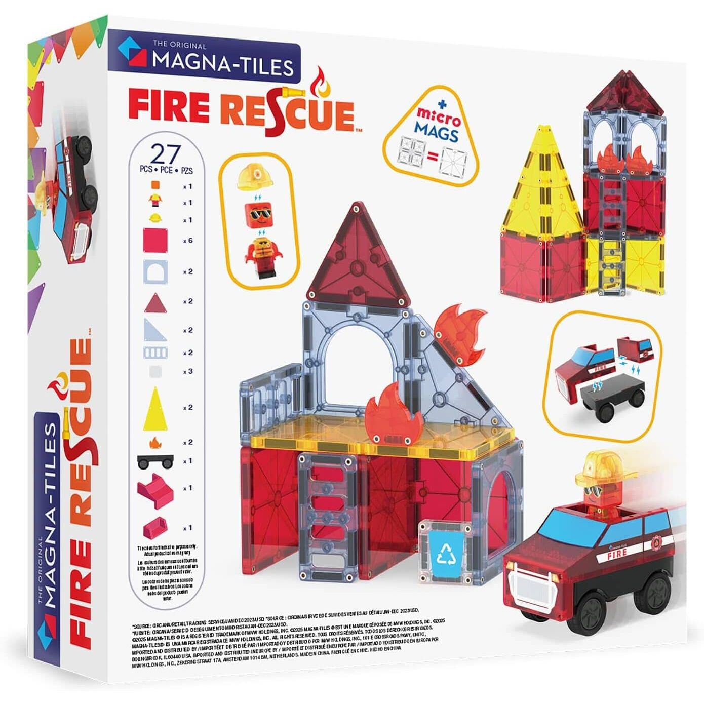 Magna-Tiles Fire Rescue