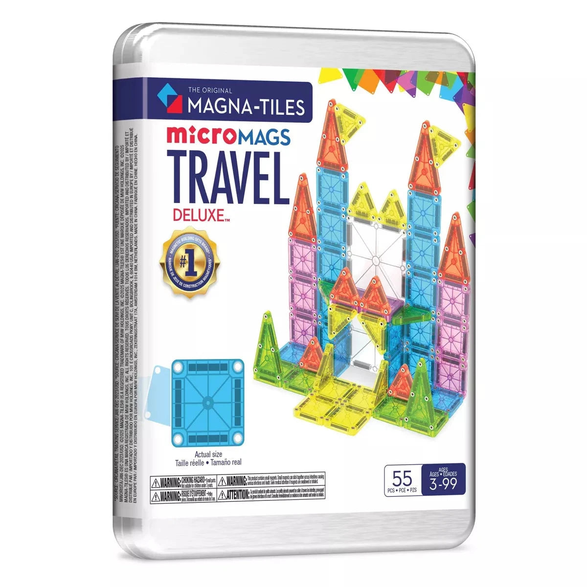 Magna-Tiles MicroMAGS 55-Piece Travel Set Deluxe