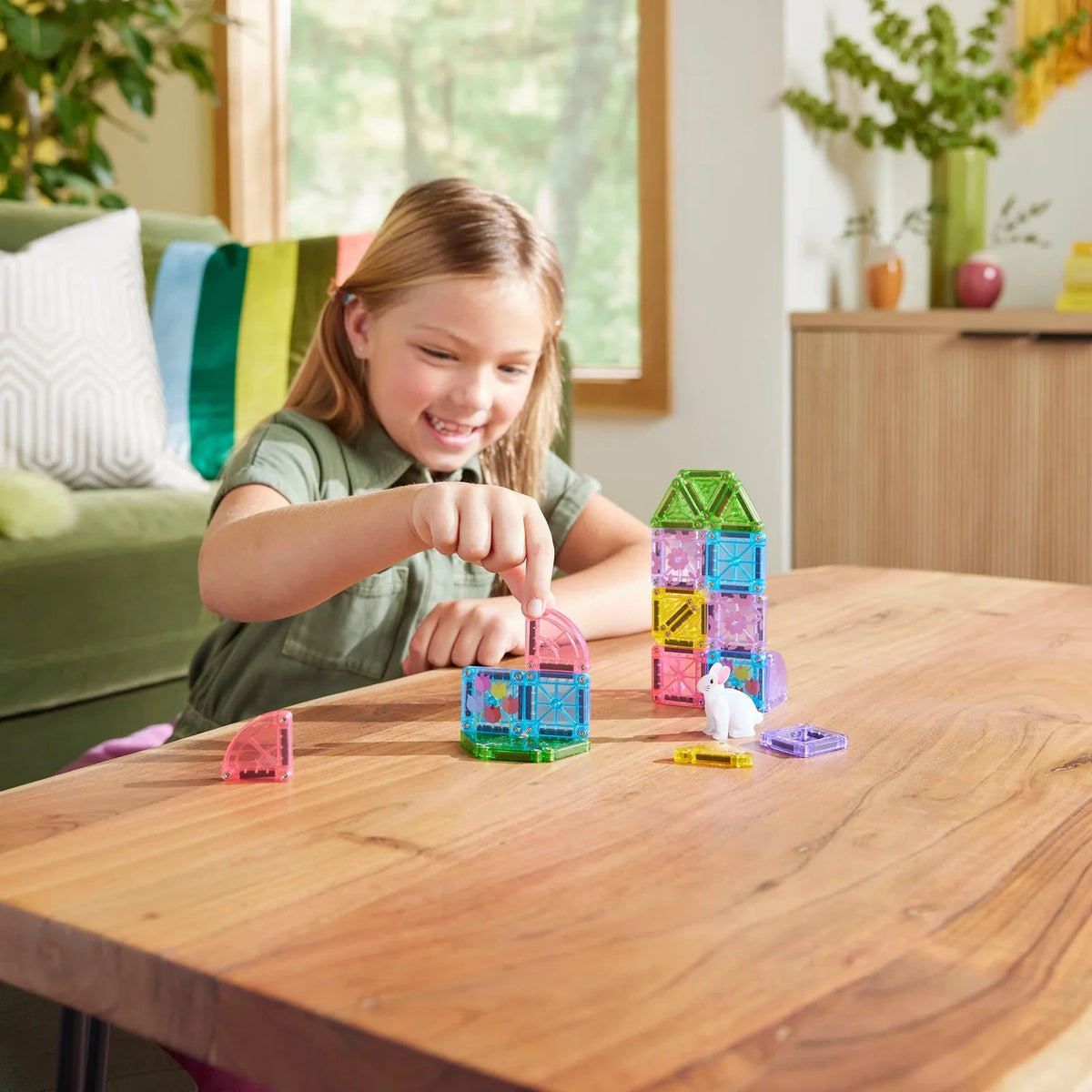 Magna-Tiles MicroMags Spring Garden Travel Set