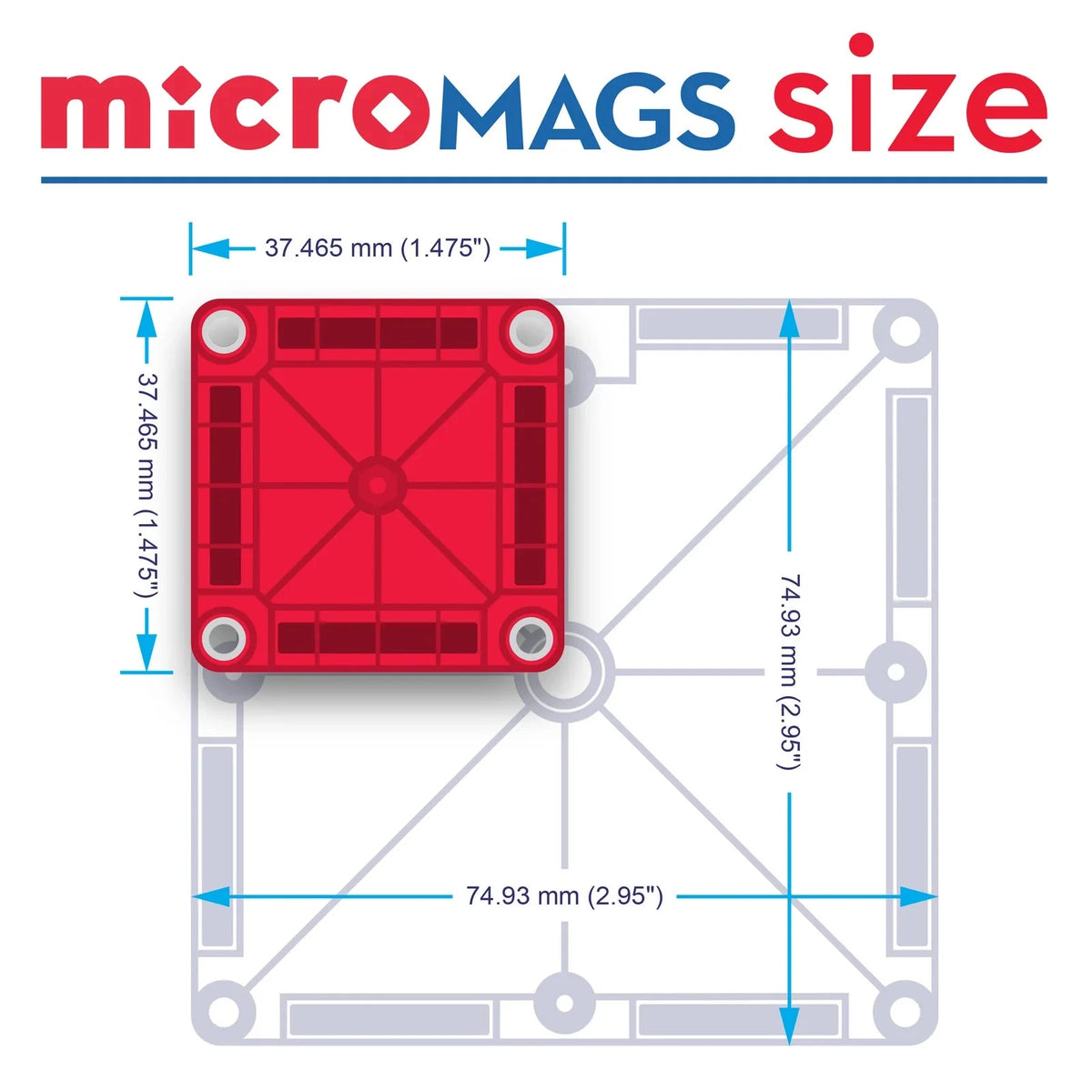 Magna-Tiles MicroMags Winter Wonder Travel Set