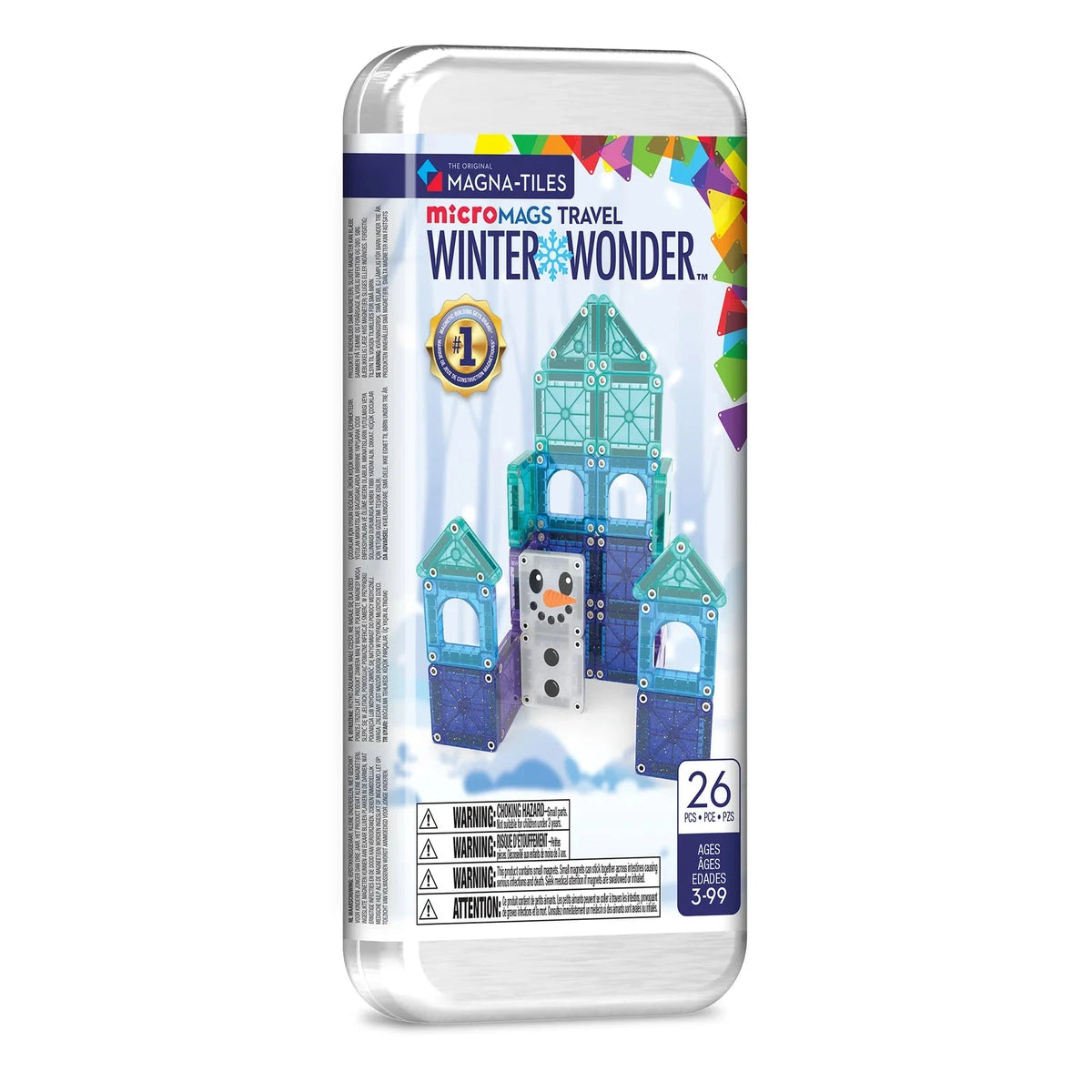 Magna-Tiles MicroMags Winter Wonder Travel Set