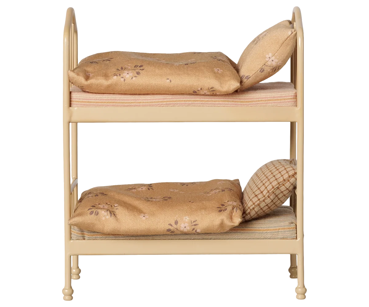 Maileg Bunk Bed Mouse - Wheat