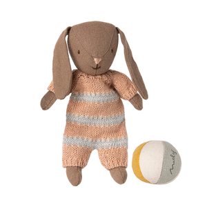 Maileg Bunny Set, Micro-- Brown/Dusty Rose