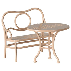 Maileg Cafe Set, Mouse, Big-- Pale Pink