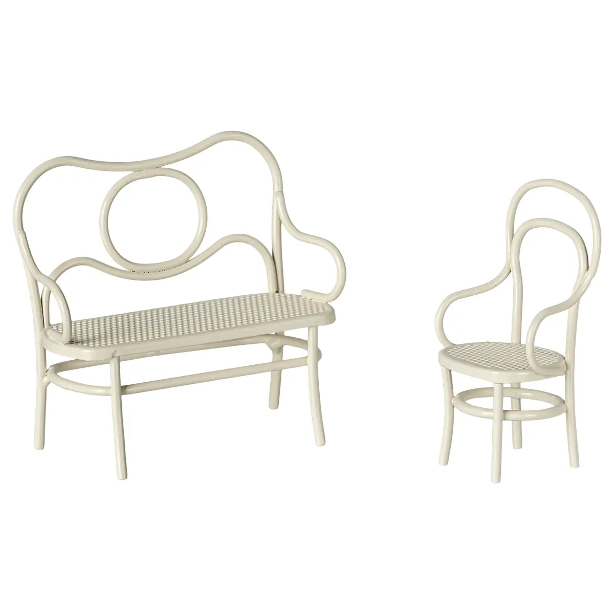 Maileg Cafe Set, Mouse, Off-White