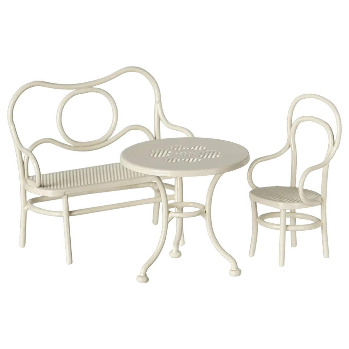 Maileg Cafe Set, Mouse, Off-White