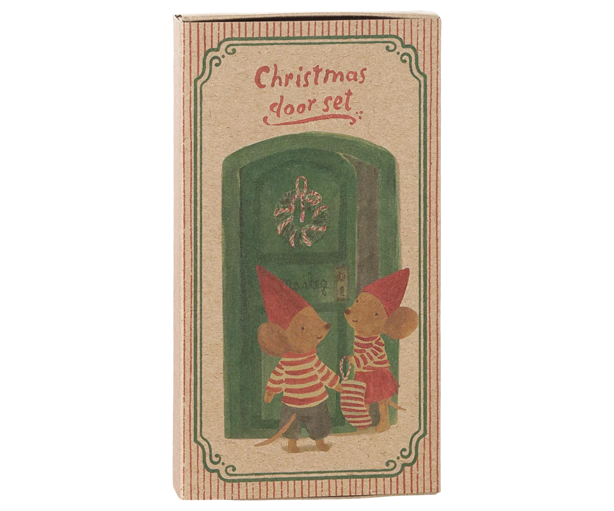 Maileg Christmas Door Set-- Mouse