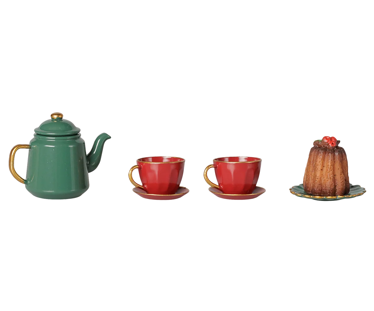 Maileg Christmas Tea Party, Mouse-- Red/Green
