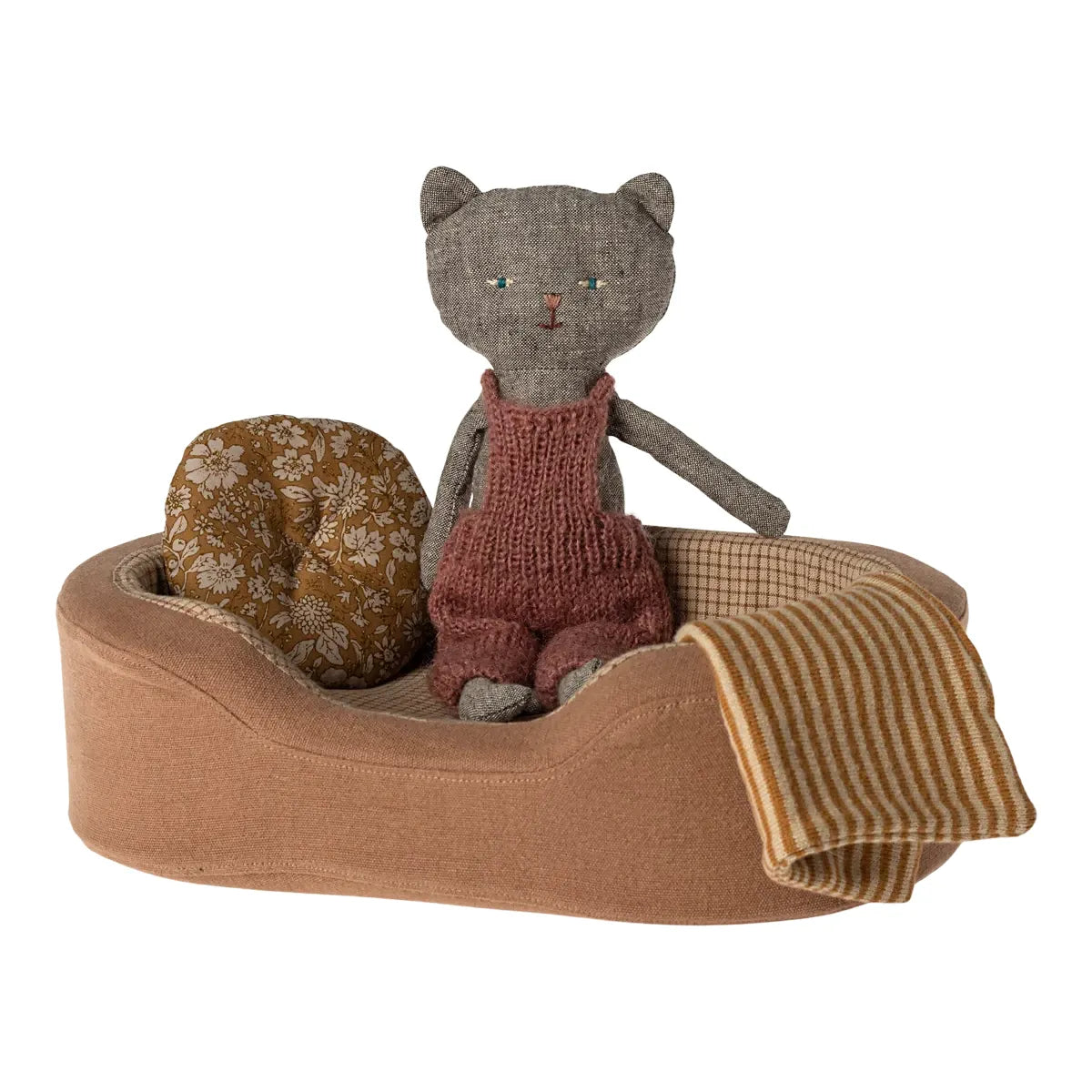 Maileg Cosy Basket, Small-- Brown