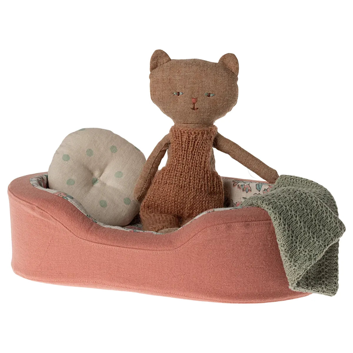 Maileg Cosy Basket, Small-- Coral