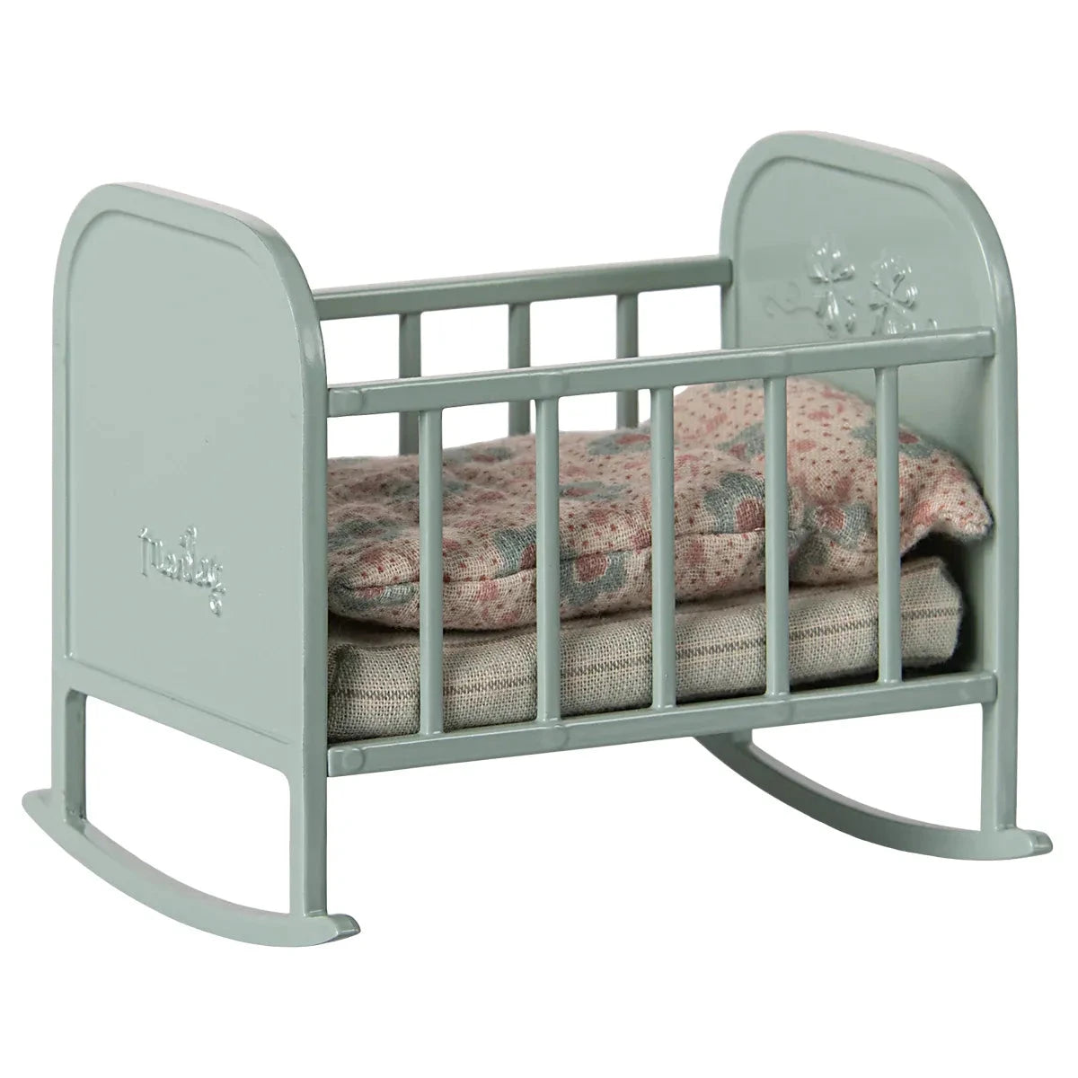 Maileg Cradle, My- Blue Mint