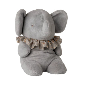 Maileg Elephant Plush, Big-- Blue/Grey