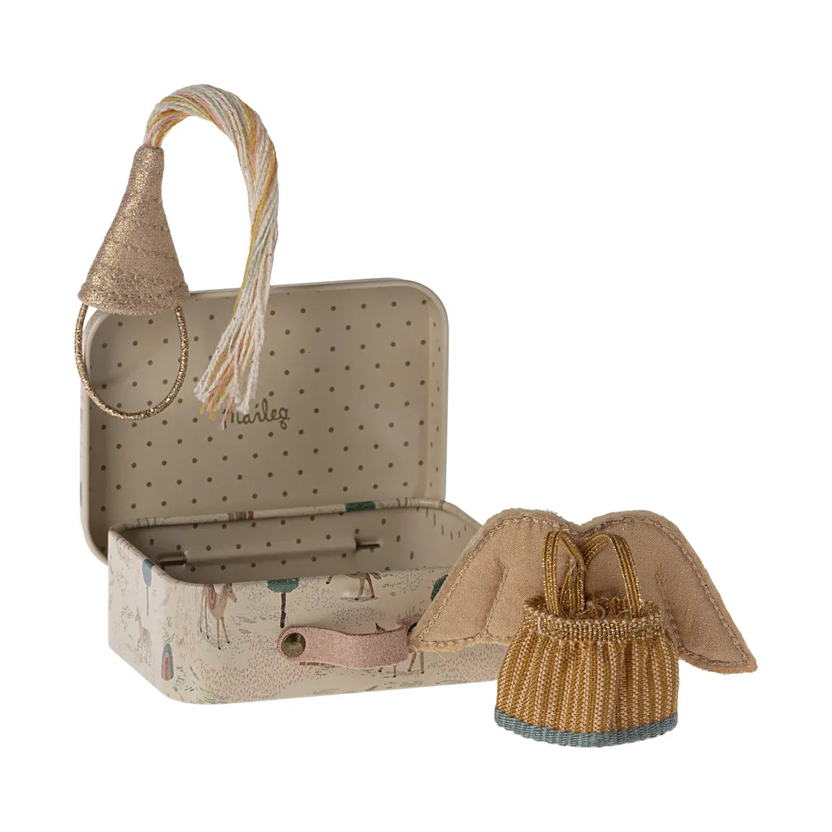 Maileg Fairy Clothes in Suitcase, Little Sister Mouse